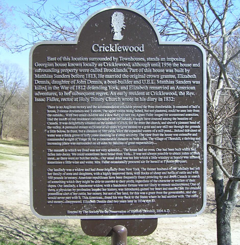Cricklewood plaque.